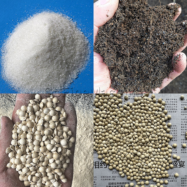 Různ&eacute; způsoby granulace hnojiv